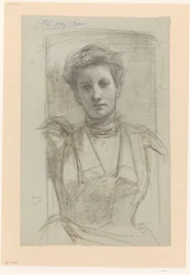 Porträt einer Frau, halbfigur