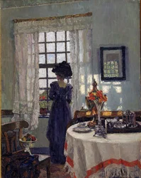 Frau am Fenster