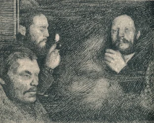 Eine Rauchpause in der Kombüse der Fram, um 1893-1896, 1897