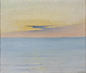 Meer im Sonnenuntergang