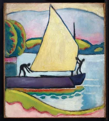 Segelboot am Morgen, 1910