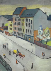 Unsere Straße in Grau