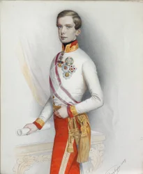 Porträt von Kaiser Franz Joseph I. von Österreich, 1849