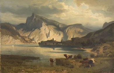 Landschaft mit See