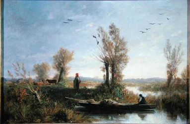 Die Ufer eines Kanals