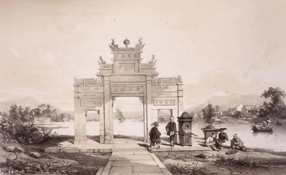 Triumphbogen am Macao-Kanton-Kanal, Tafel 19 aus 