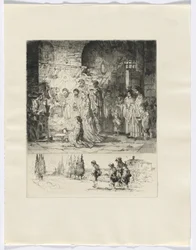 Frédéric Mistral: Mémoires et Recits von Frédéric Mistral: Geburt Christi / Figuren auf einer Straße (Einfügung nach S. 32)