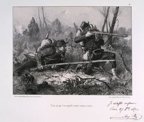 Französische Soldaten, Belagerung von Paris, 1871