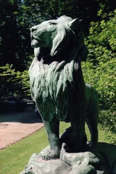 Nubischer Löwe und seine Beute, 1870