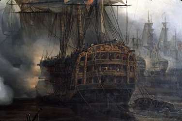 Die Schlacht von Trafalgar, Detail