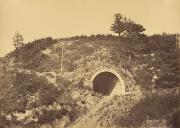 Kopf des Souterrains von Riboulet, zwischen l