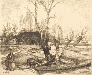 Im überfluteten Sumpf - Der Hirte Au marais inondé - Le berger, 1911