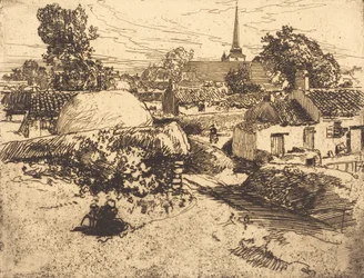 Ansicht von St.-Jean-de-Mont, Vendée, 1892