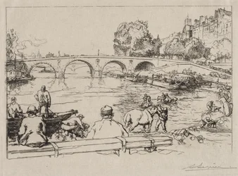 Die Tränke an der Pont Marie