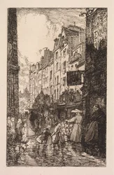 La Bièvre, Les Gobelins, Saint-Séverin: Das Quartier Saint-Séverin: Die Rue des Prêtres Saint-Séverin