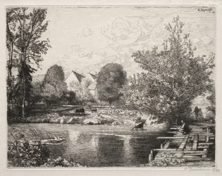 Die alte Fußgängerbrücke