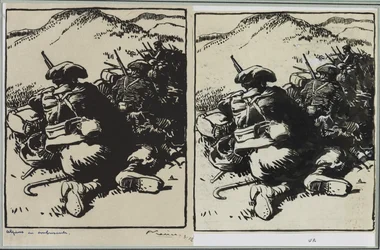 Alpins im Hinterhalt, 1914