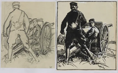 Belgische Artilleristen
