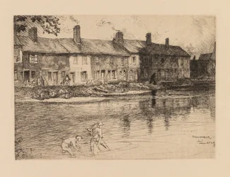 Auguste Lepère: Der Teich der Wiese in Crèvecoeur Picardie