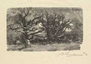 Wald von Fontainebleau: Am Schlafplatz von Lantara, 1890