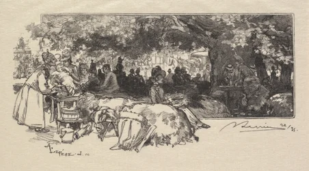 Wald von Fontainebleau: Mutter Pichards Kantine, 1890