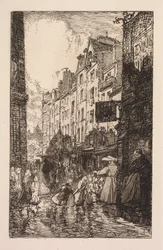 La Bièvre, Les Gobelins, Saint-Séverin: Das Quartier Saint-Séverin: Die Rue des Prêtres Saint-Séverin