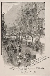 Die Boulevards, nahe dem Porte St. Denis