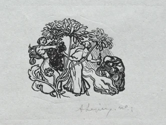 Pariser Almanach, 1897: Schlussvignette, Herbst, 1897.