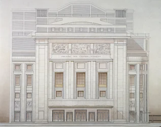 Théâtre des Champs-Élysées: Fassade - Projekt von Perret