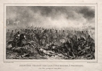 Letzter Angriff der Roten Lanzenreiter bei Waterloo