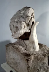 Die Hand Gottes, Marmorskulptur, 20. Jahrhundert, Paris, Musée Rodin