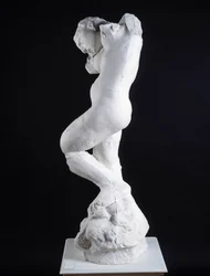 Die innere Stimme, im Profil gesehen (Marmor)