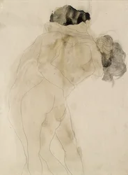 Zwei umarmende Figuren, um 1900