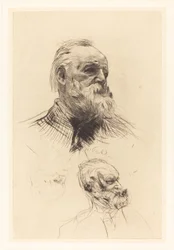 Victor Hugo, Dreiviertelansicht