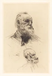 Victor Hugo, Dreiviertelansicht