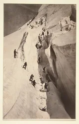 Mont Blanc, Die Gletscherspalte