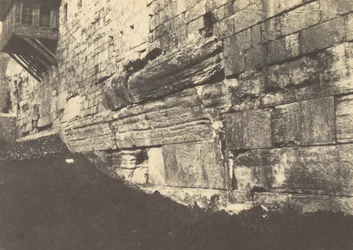 Jerusalem. Tempelbezirk. Bogen der salomonischen Brücke, die Moria mit Zion verband