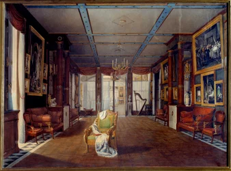 Der Musiksaal im Schloss Malmaison im Jahr 1812