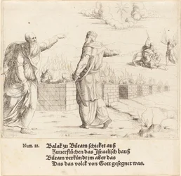 Balaks Opfer und Bileams Prophezeiung, 1548