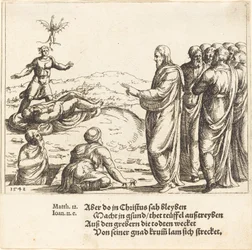 Christus heilt einen blinden und stummen Besessenen, 1548