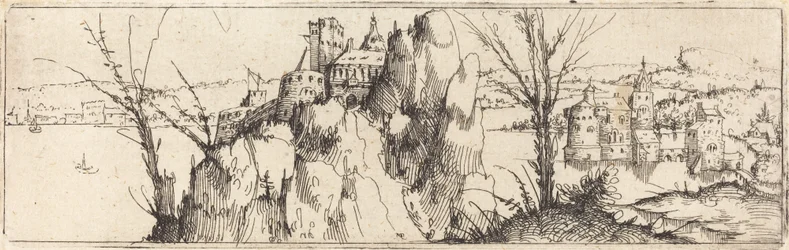 Landschaft mit einem See