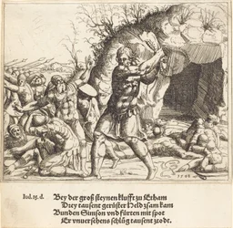 Samson erschlägt die Philister, 1548