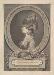 Porträt von Adrienne-Sophie Marquise de ***, 1779