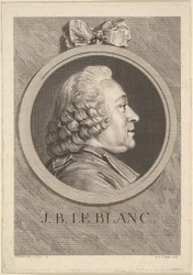 Porträt von Jean-Baptiste Le Blanc, 1750