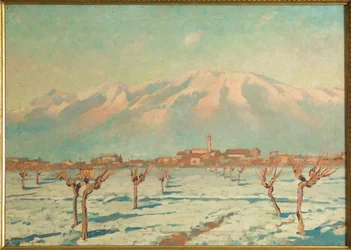 Landschaft bedeckt mit Schnee