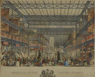 Innenansicht des Kristallpalastes, 1851