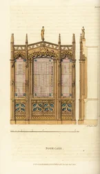 Ein gotisches Bücherregal