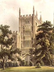 Das alte Tor am Magdalen College, Illustration aus der 