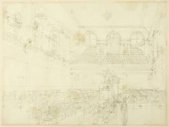 Studie für das Findelhaus, die Kapelle, aus Microcosm of London