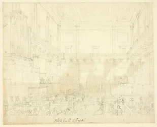 Studie für die Whitehall-Kapelle, aus Microcosm of London